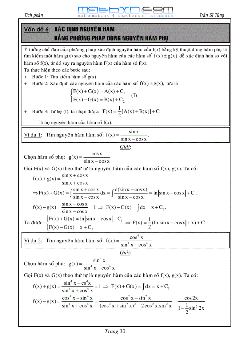 image for page Chuyên đề tích phân và ứng dụng
