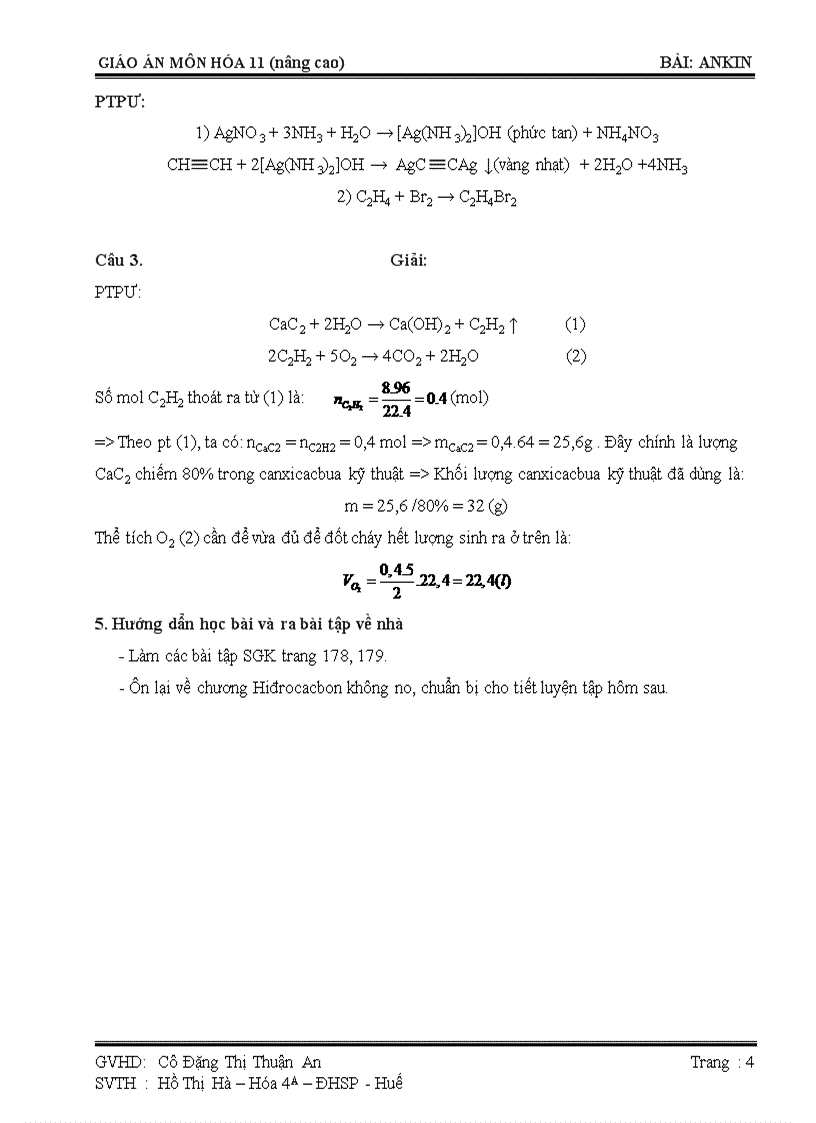 image for page Dãy đồng đẳng ankin Nâng cao
