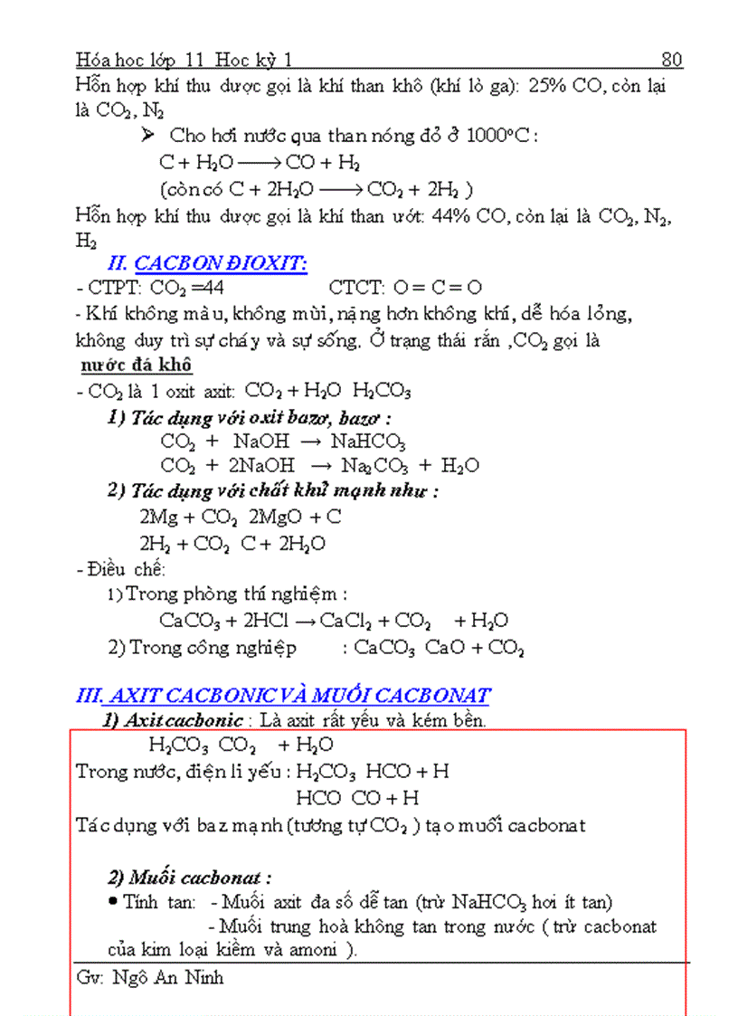 image for page Đề Cương Hóa 11 Phần Hóa Vô Cơ