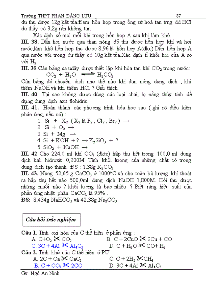 image for page Đề Cương Hóa 11 Phần Hóa Vô Cơ