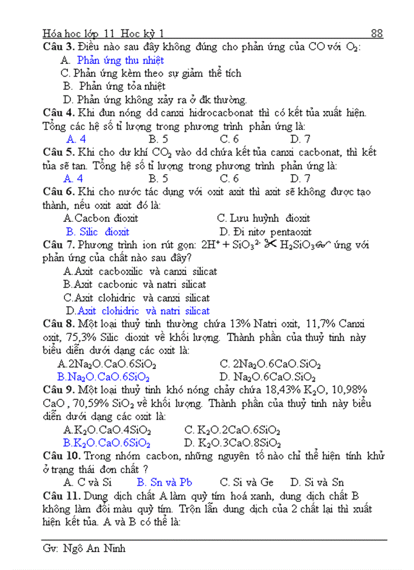 image for page Đề Cương Hóa 11 Phần Hóa Vô Cơ