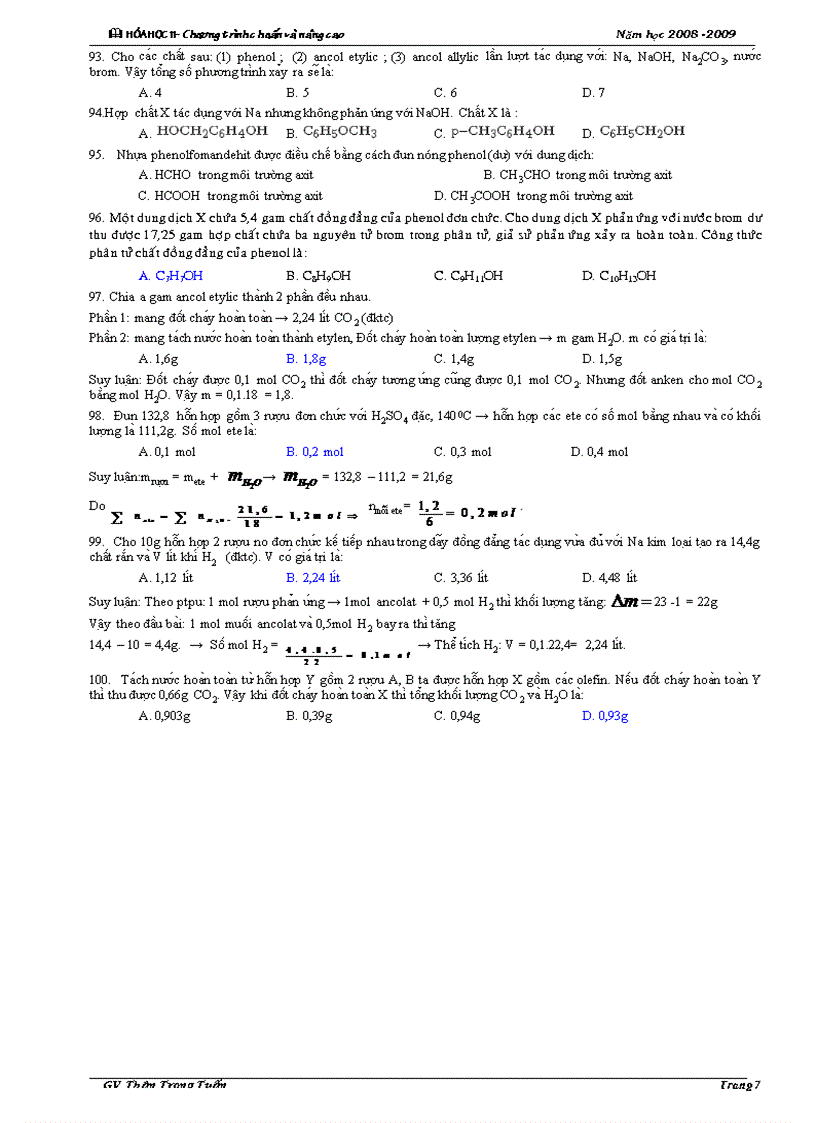 image for page Đề ôn tập hkii lớp 11 đáp án