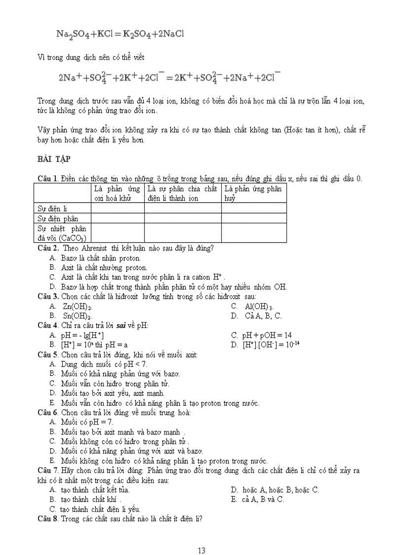 image for page Dung dịch và sự điện ly