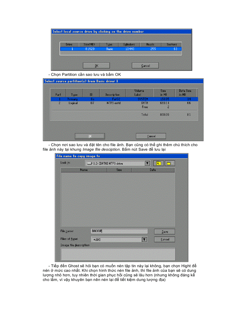 image for page Ghost chương trình sao lưu và phục hồi ổ cứng