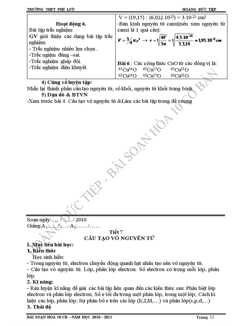 image for page Giáo án 10 dày dả đẹp