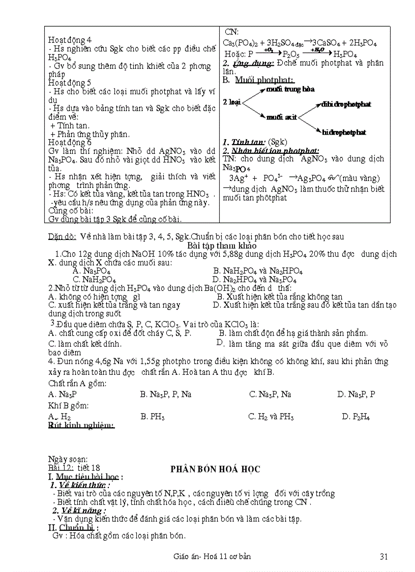 image for page Giáo án 11 CB