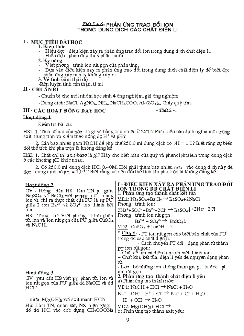 image for page Giao an 11 chuong I su dien li