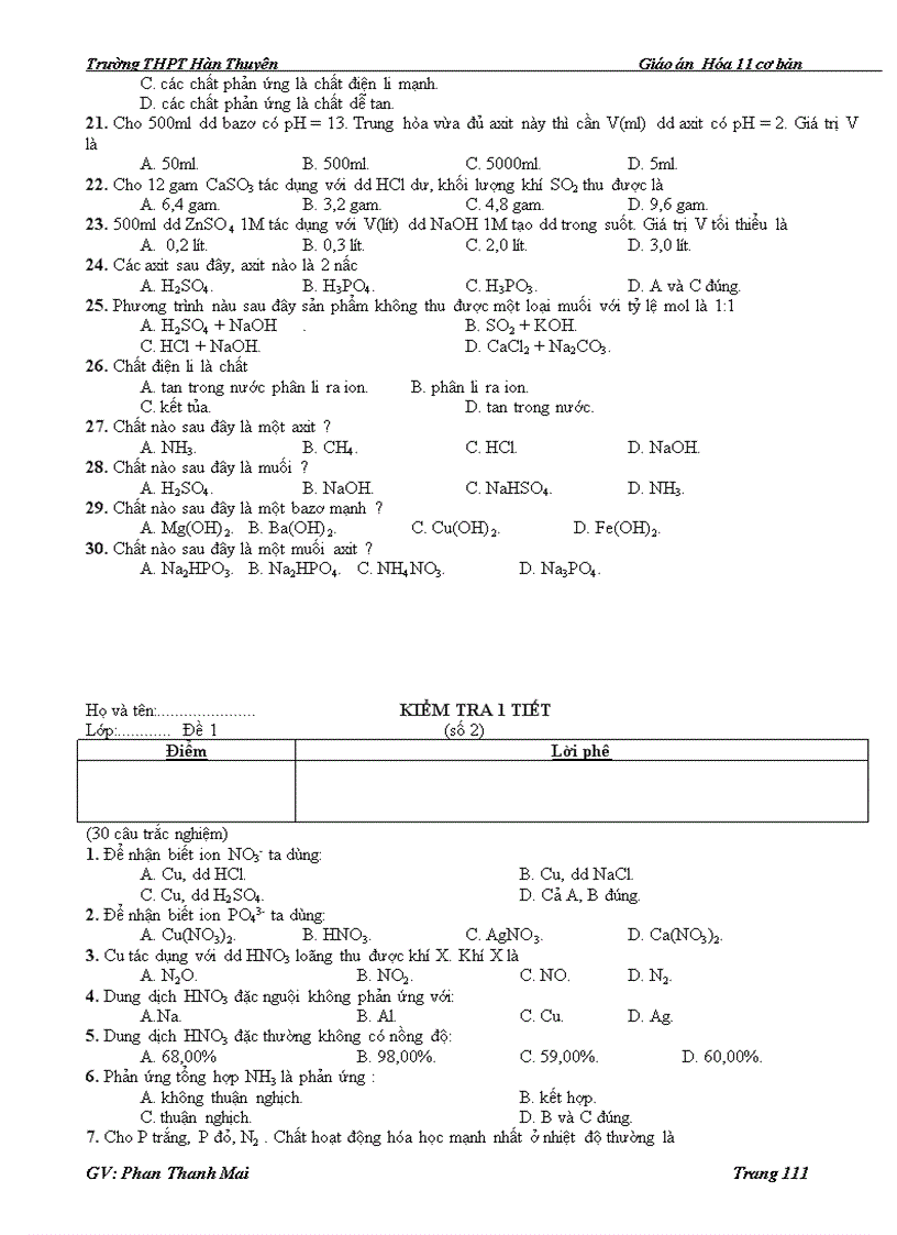 image for page Giáo án 11 cơ bản cả năm