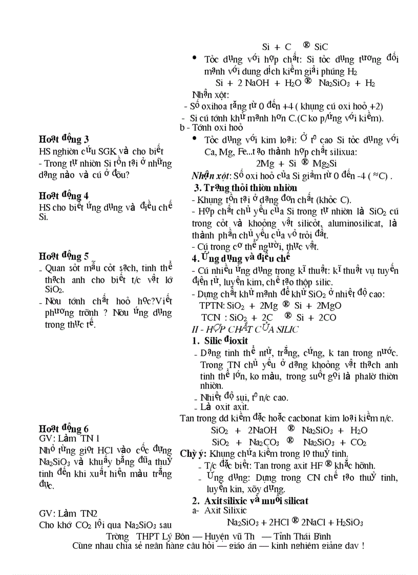 image for page Giáo án 11 cơ bản chương 3