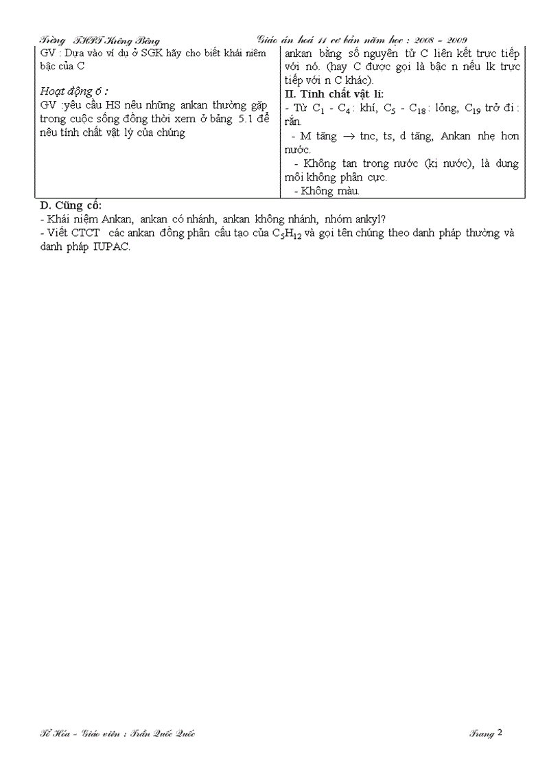 image for page Giao an 11 hoc kì 2 năm 2009