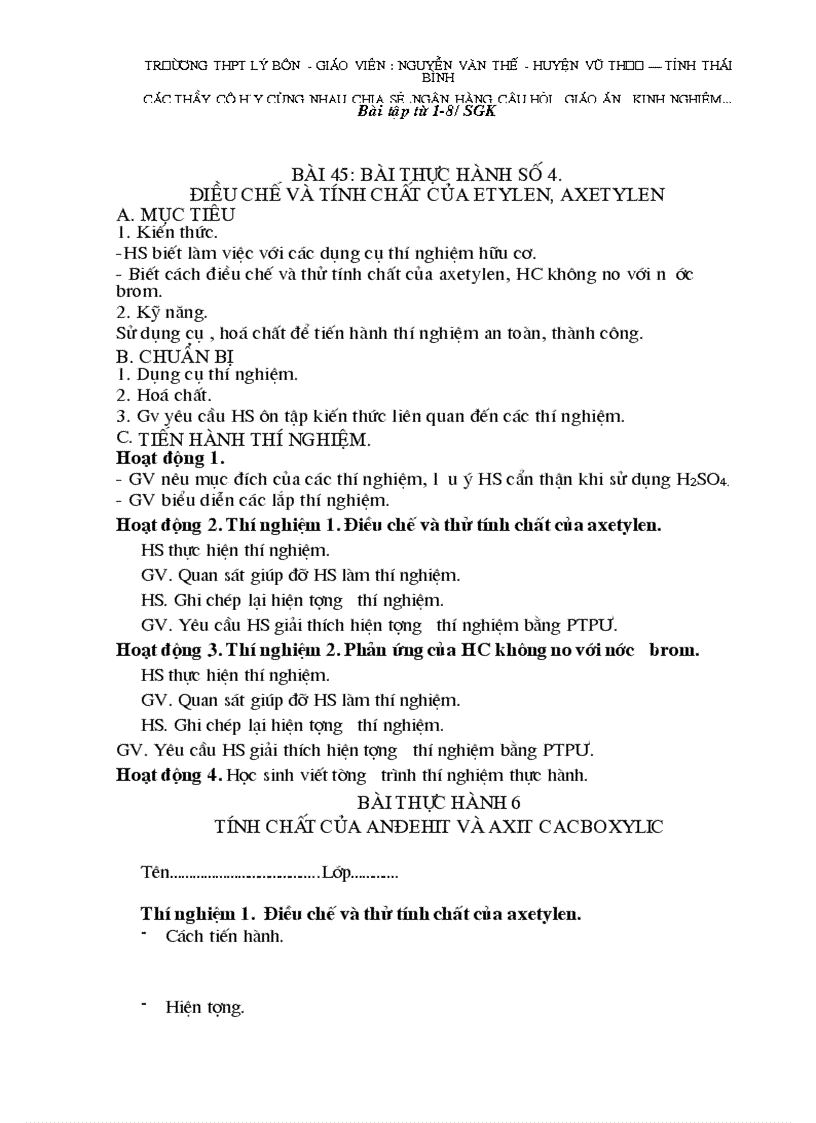 image for page Giáo án 11 nâng cao chương 6