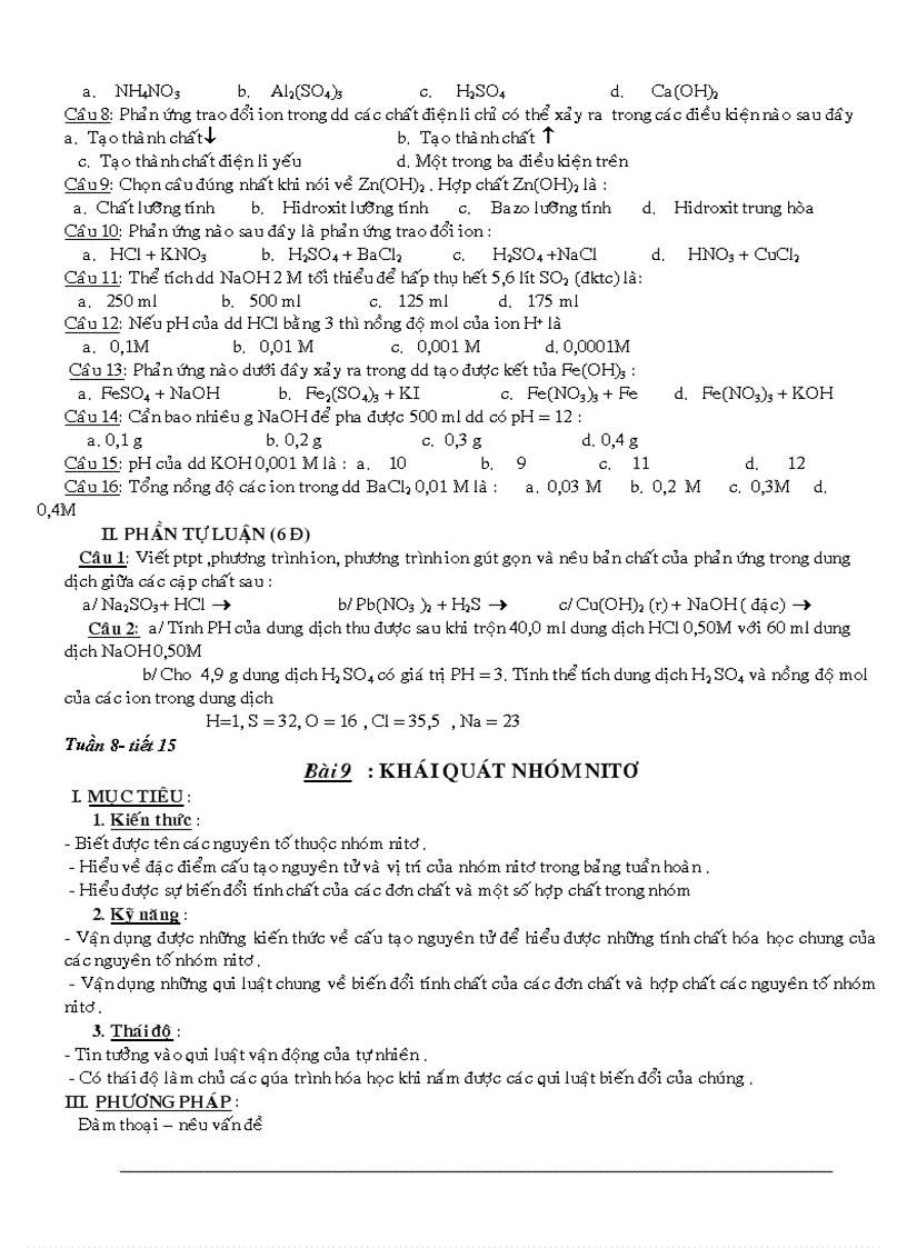 image for page Giao án 11 NC 3 cột