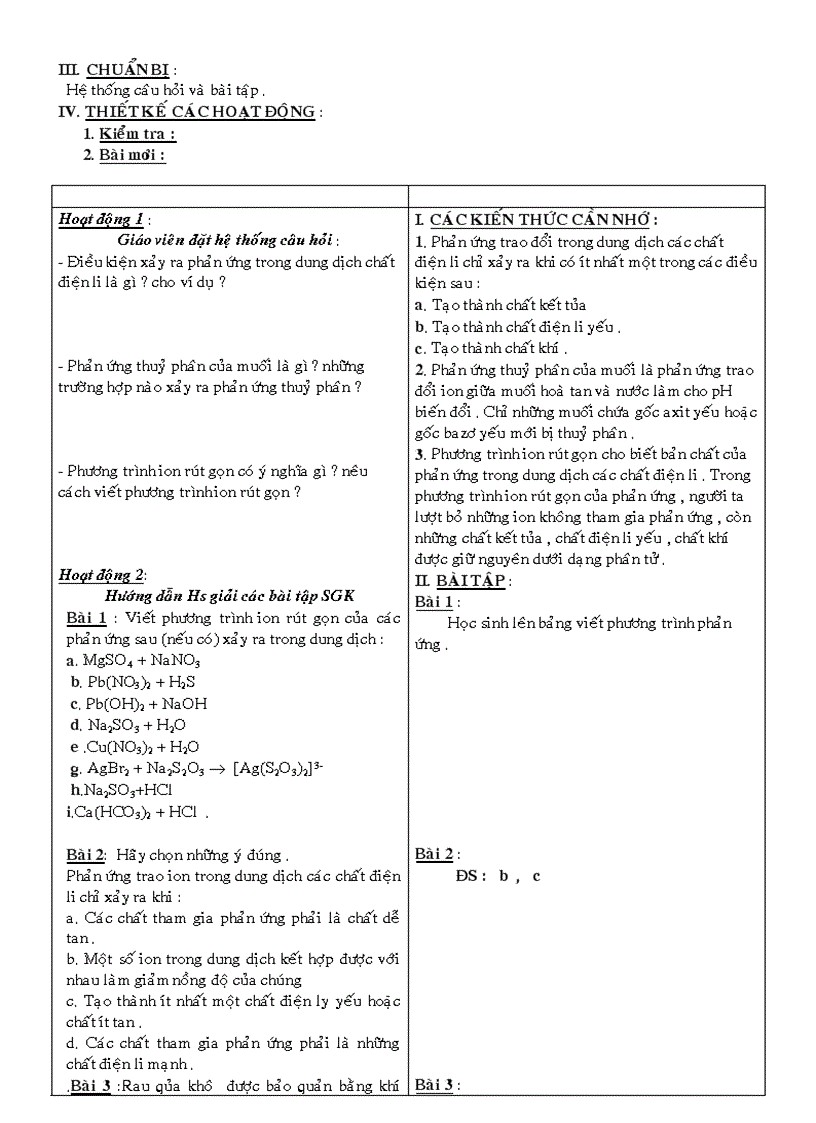 image for page Giáo án 11 NC kỳ I