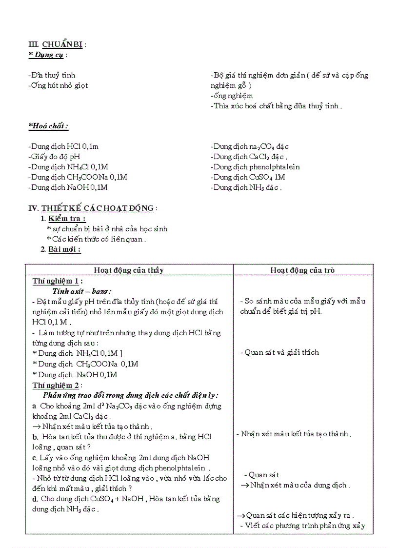 image for page Giáo án 11 NC kỳ I