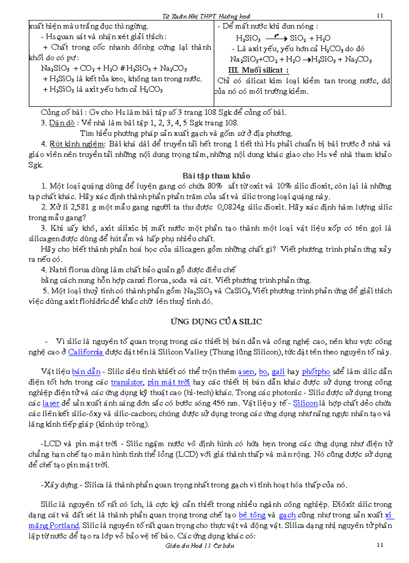 image for page Giao an 11CB bai tap chuong 3