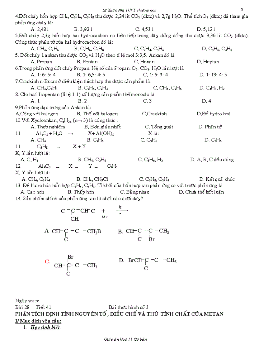 image for page Giao an 11CB bai tap chuong 5