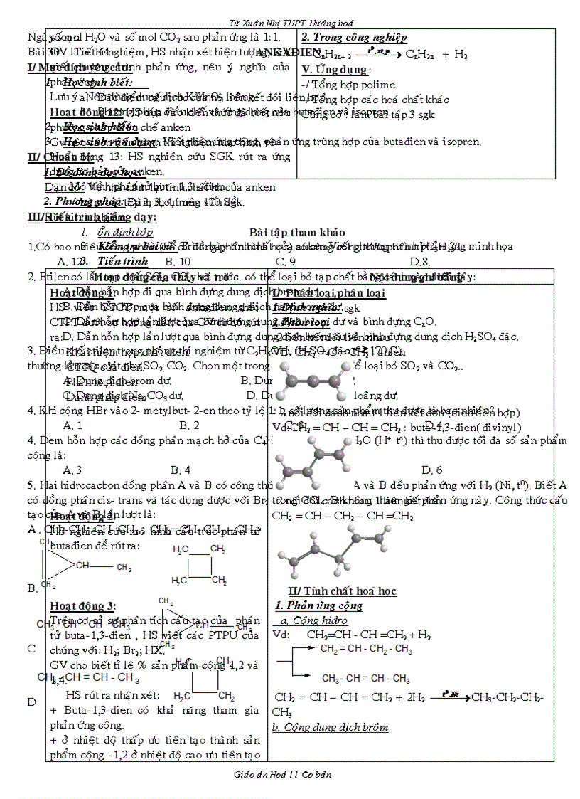 image for page Giao an 11CB bai tap chuong 6