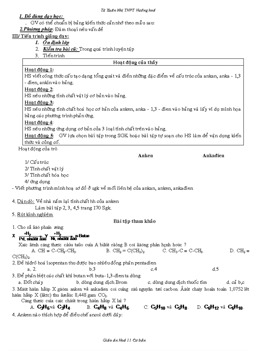 image for page Giao an 11CB bai tap chuong 6