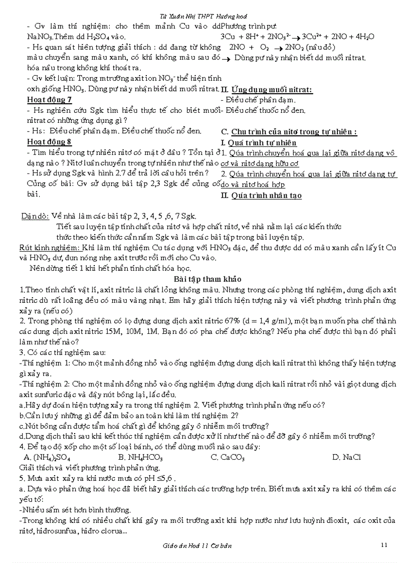 image for page Giao an 11CB bai tap chuong 2