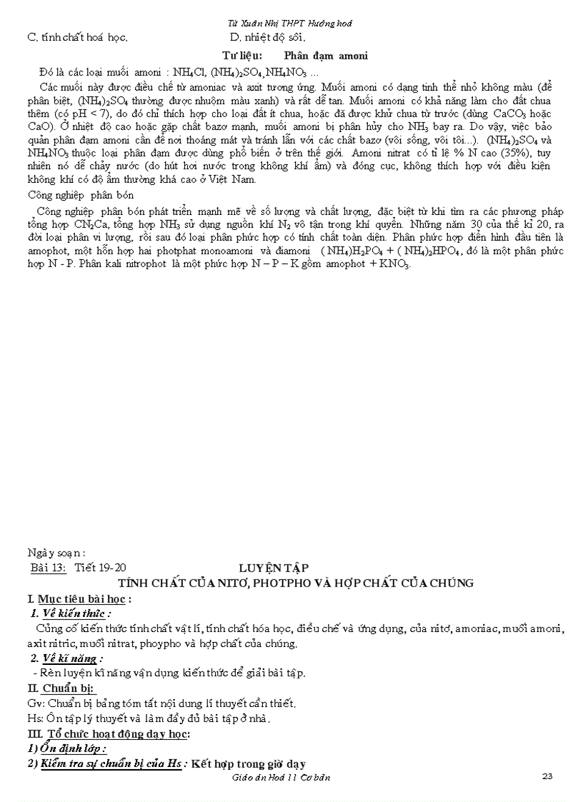 image for page Giao an 11CB bai tap chuong 2