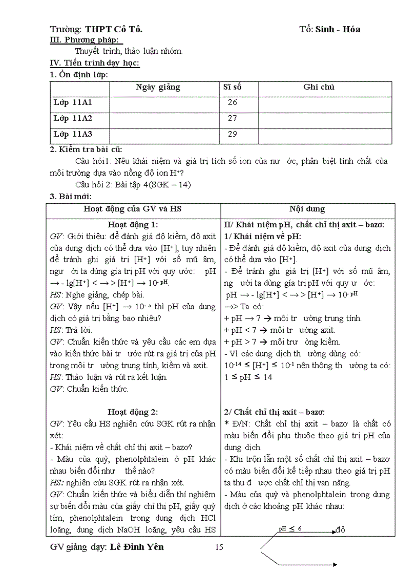 image for page Giáo án 11 chuẩn kiến thức