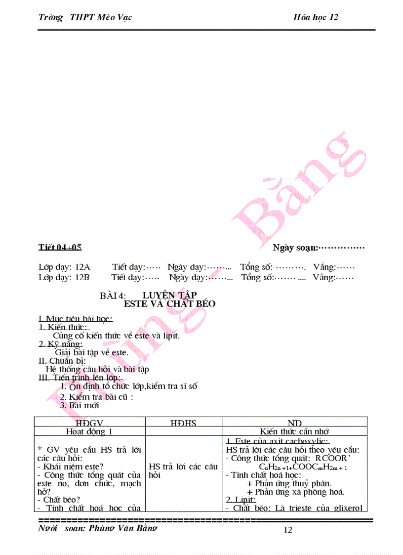 image for page Giao an 12 hay