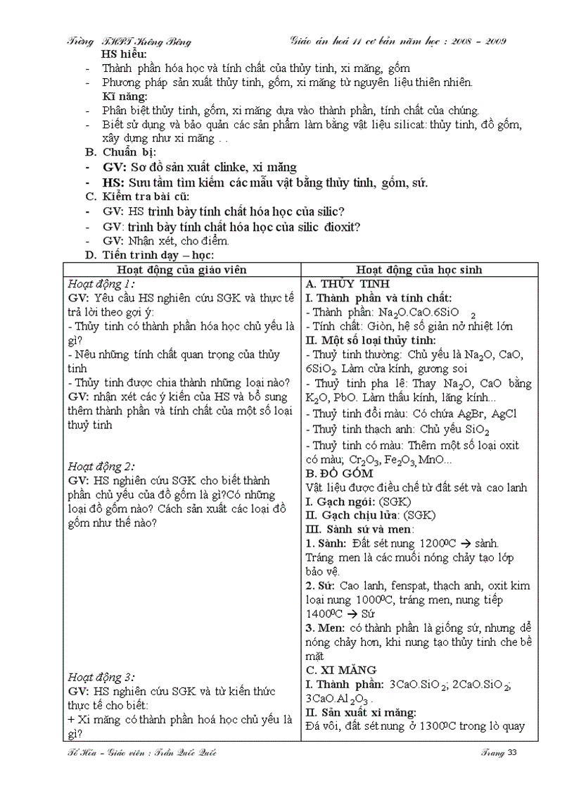 image for page Giáo án cơ bản hóa 11