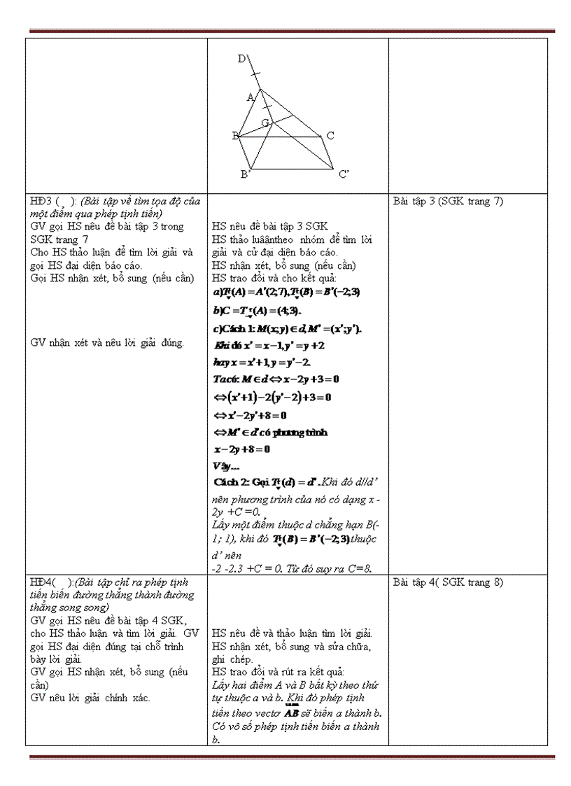 Giáo án hình học lớp 11