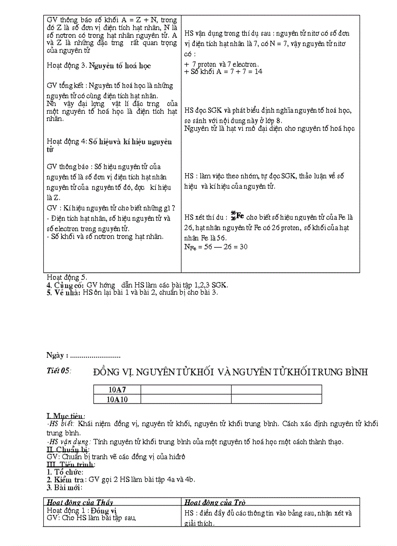 image for page Giao an hoa 10 1 NC