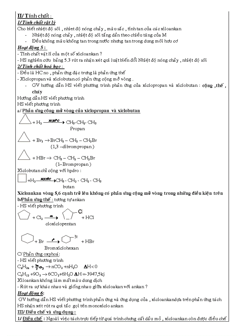 image for page Giáo án hóa 11 CB Chương 5