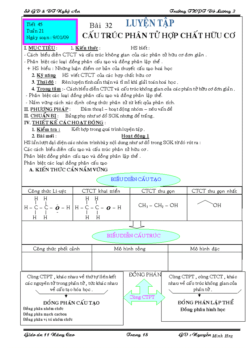 image for page Giáo án hóa 11 nâng cao HKII