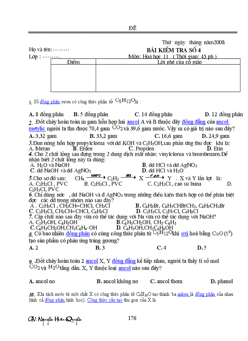 image for page Giáo án hoá học 11 CB đầy đủ từ tiết 1 đến cuối