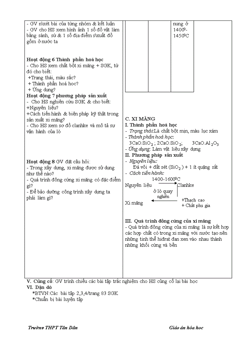 image for page Giáo án hóa học 11 hai cột