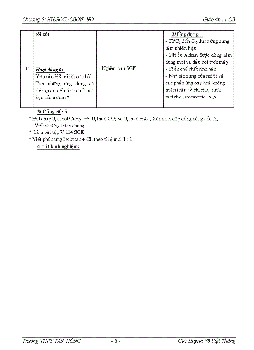 image for page Giáo án hóa học 11CB Chương 5