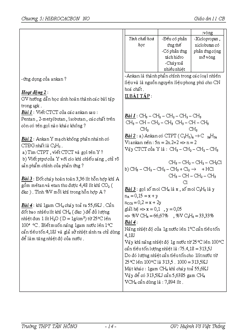 image for page Giáo án hóa học 11CB Chương 5