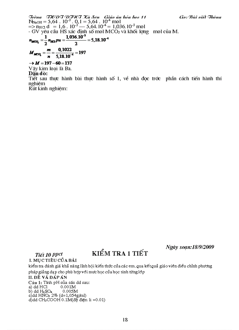 image for page Giáo án hóa học từ tiết 1 đến tiết 63 ban cơ bản