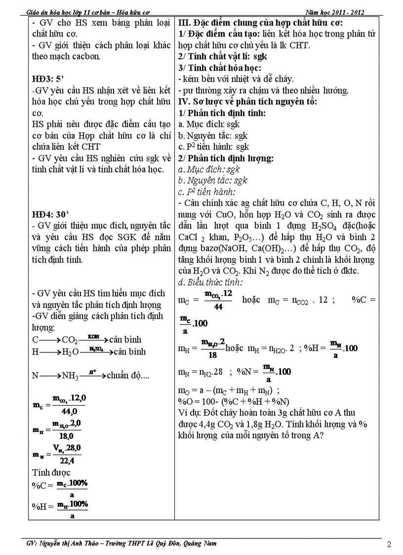 image for page Giáo án Hóa Hữu cơ 11CB