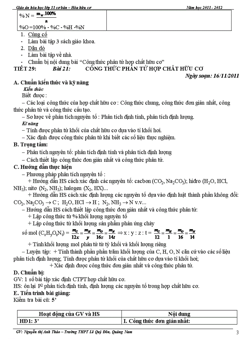 image for page Giáo án Hóa Hữu cơ 11CB