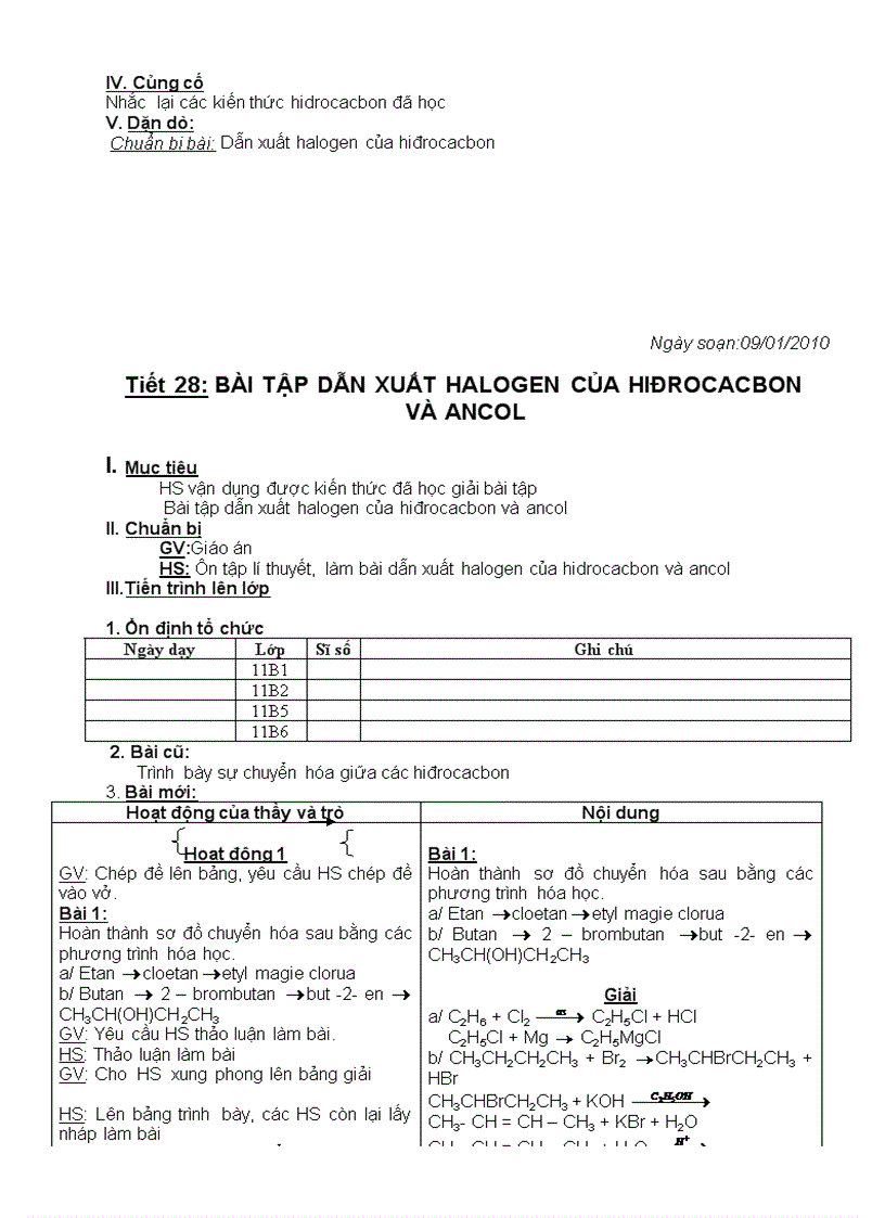 image for page Giáo án tự chọn 11