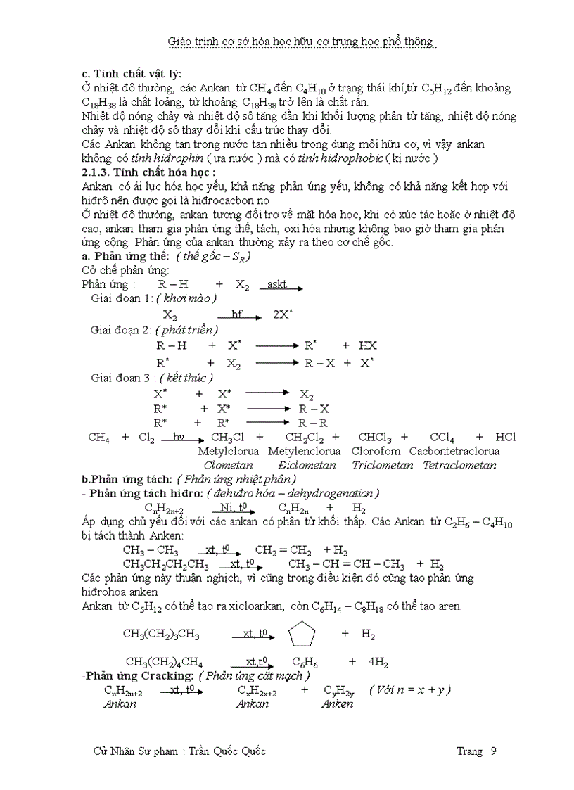image for page Giáo trình hóa học hữu cơ lớp 11 cải cách