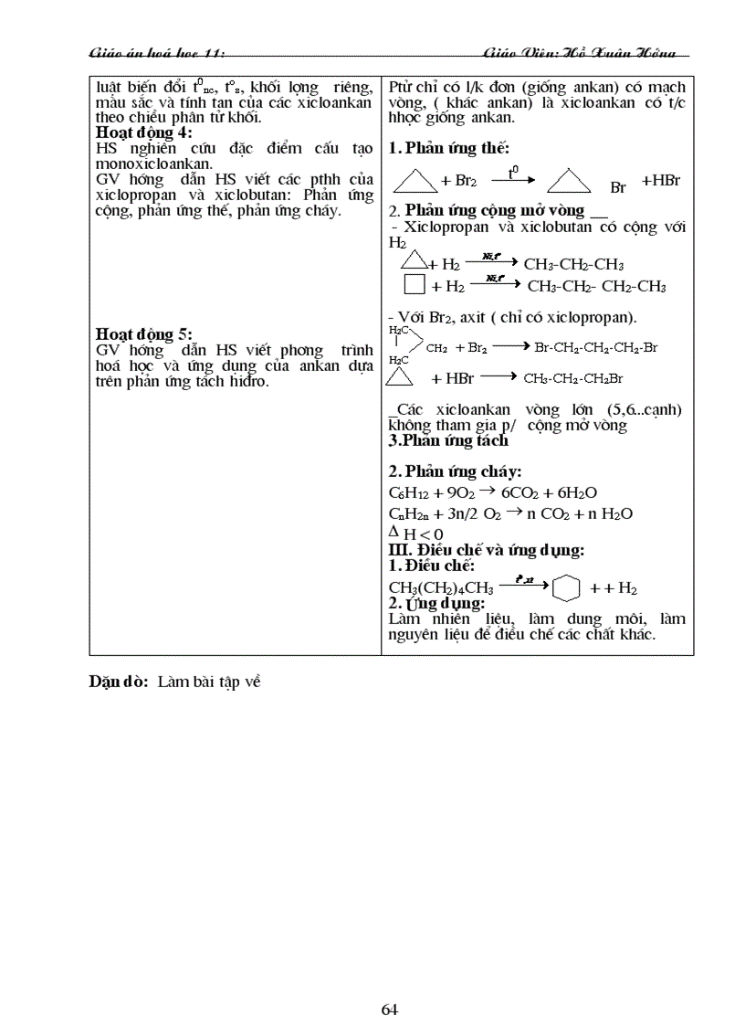 image for page Giáo án 11 cb trọn bộ 1