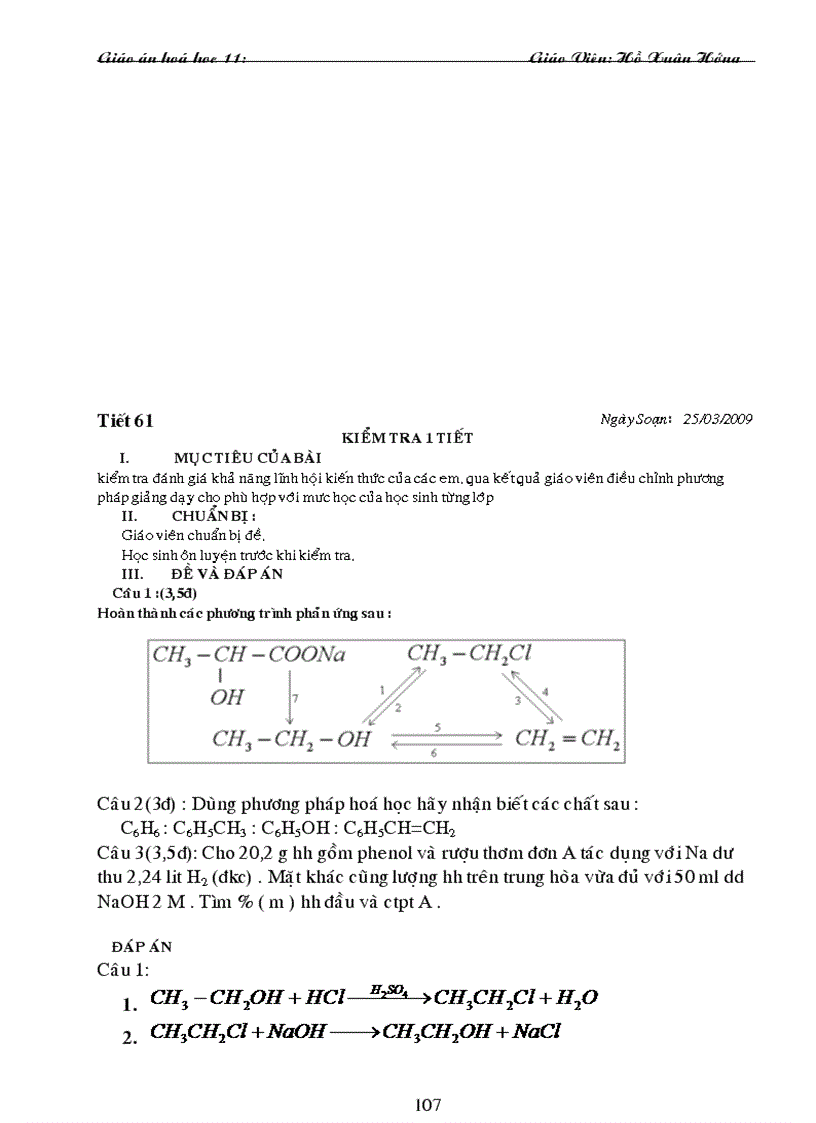 image for page Giáo án 11 cb trọn bộ 1