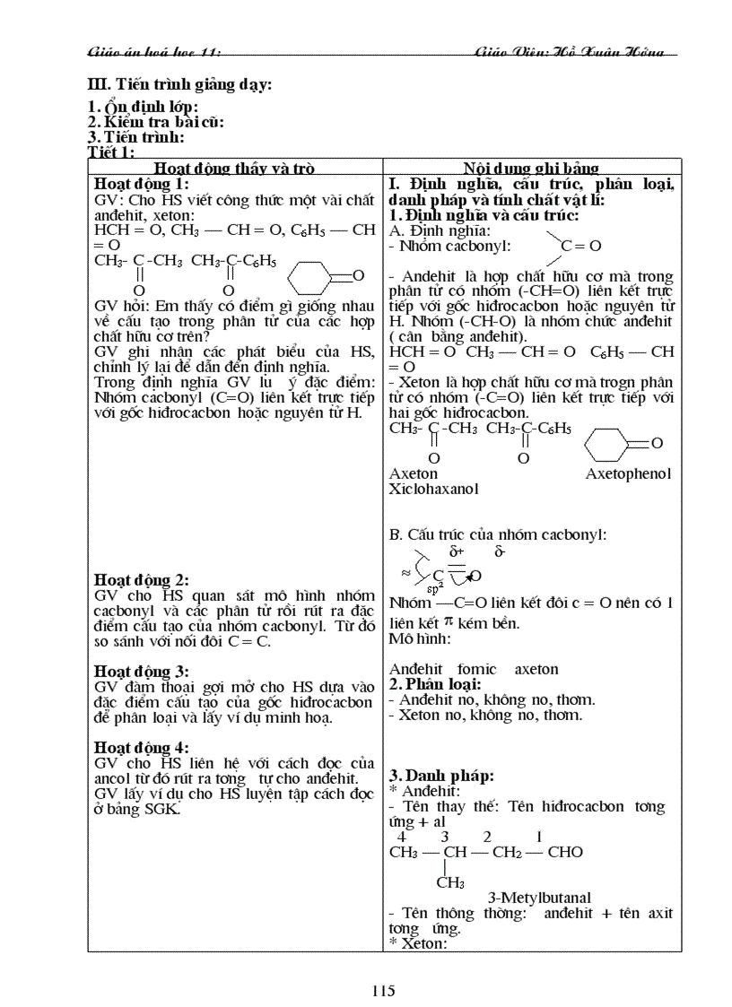 image for page Giáo án 11 cb trọn bộ 1