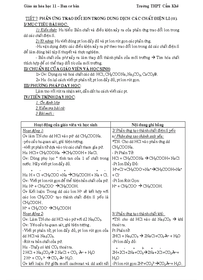 image for page Giáo án 11 Cơ bản đầy đủ 1