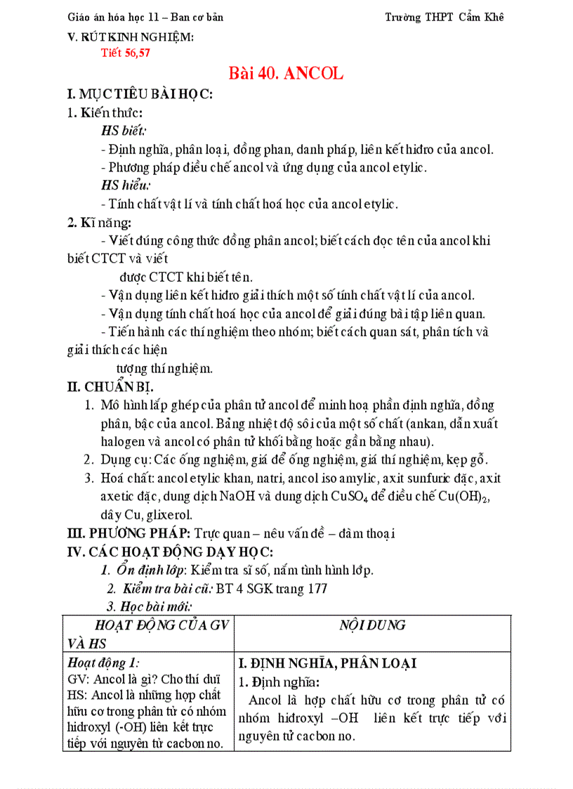 image for page Giáo án 11 Cơ bản đầy đủ 1