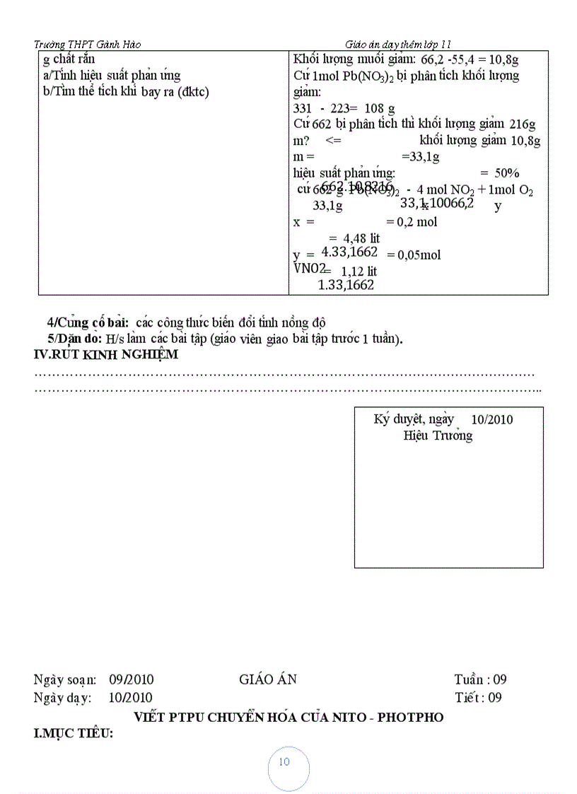 image for page Giáo án dạy thêm hóa 11 1