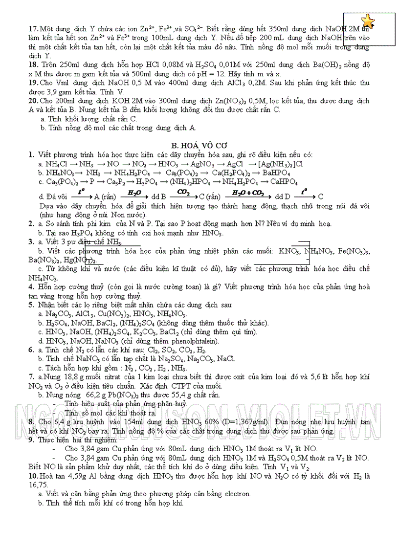 image for page H11 Hướng dẫn ôn tập học kỳ I Hoá học 11