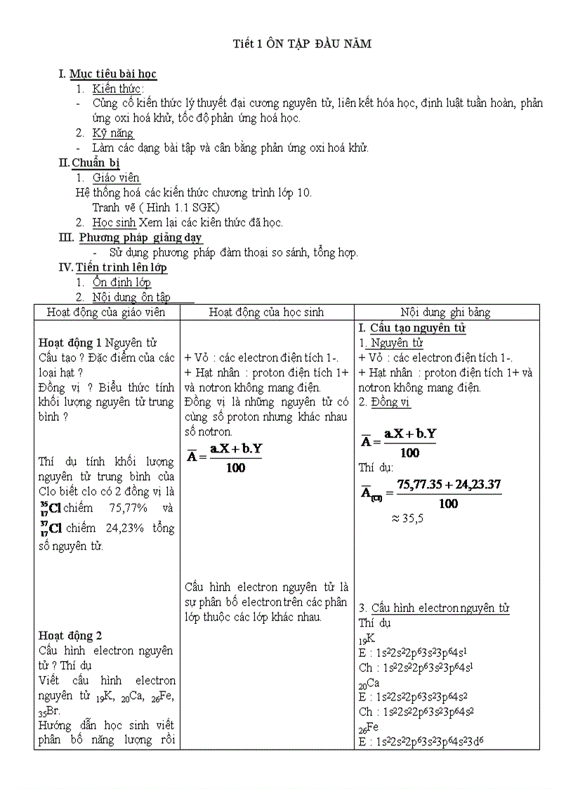 image for page Hóa 11 cb có phần trọng tâm