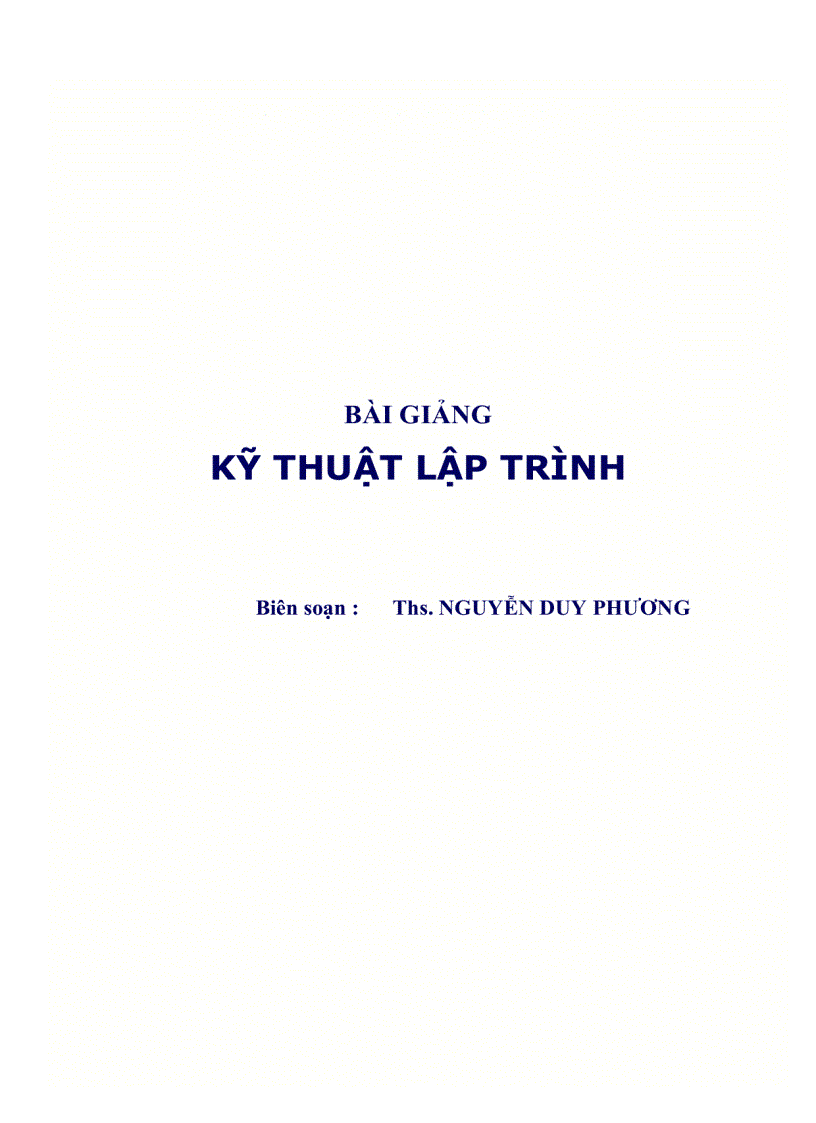 image for page Ki thuat lap trinh c