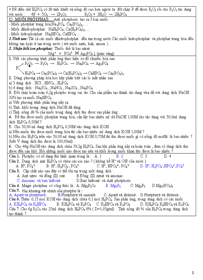 image for page Ly thuyet va bai tap nhom Nitơ